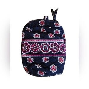 Vera Bradley black with floral print cosmetic bag